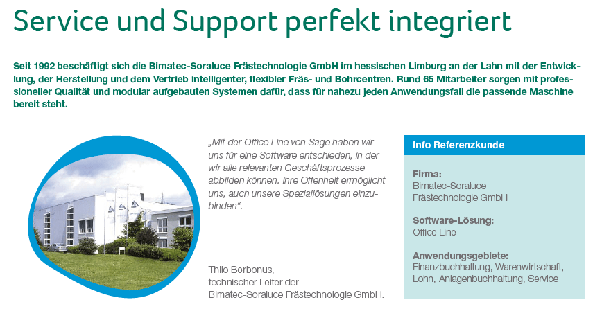 Sage 100 Maschinen- und Anlagenbau – Referenz Bimatec Soraluce